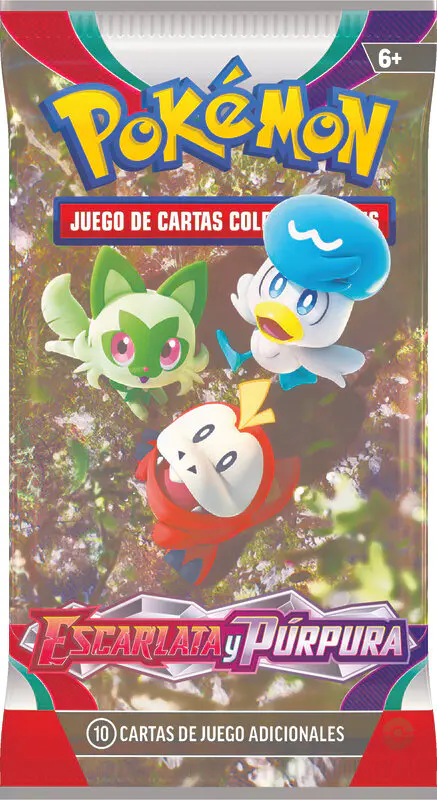 JCC Pokemon Escarlata y Purpura sobre Sprigatito Fuecoco Quaxly