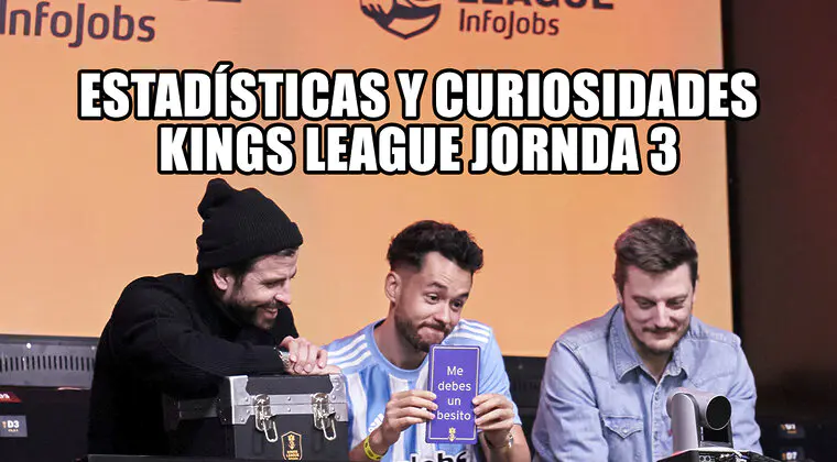 Imagen de Kings League jornada 3: Curiosidades, estadísticas y datos sobre equipos y jugadores
