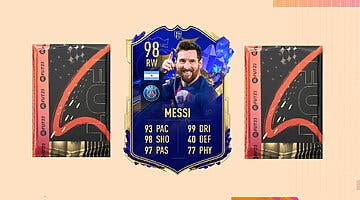 Imagen de FIFA 23: podemos conseguir a Messi TOTY cedido, un sobre regalado y otro de precio ridículo