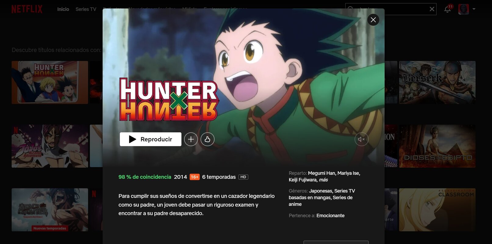 Hunter x Hunter: Dónde ver el anime entero