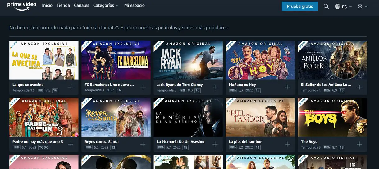 nier en prime video