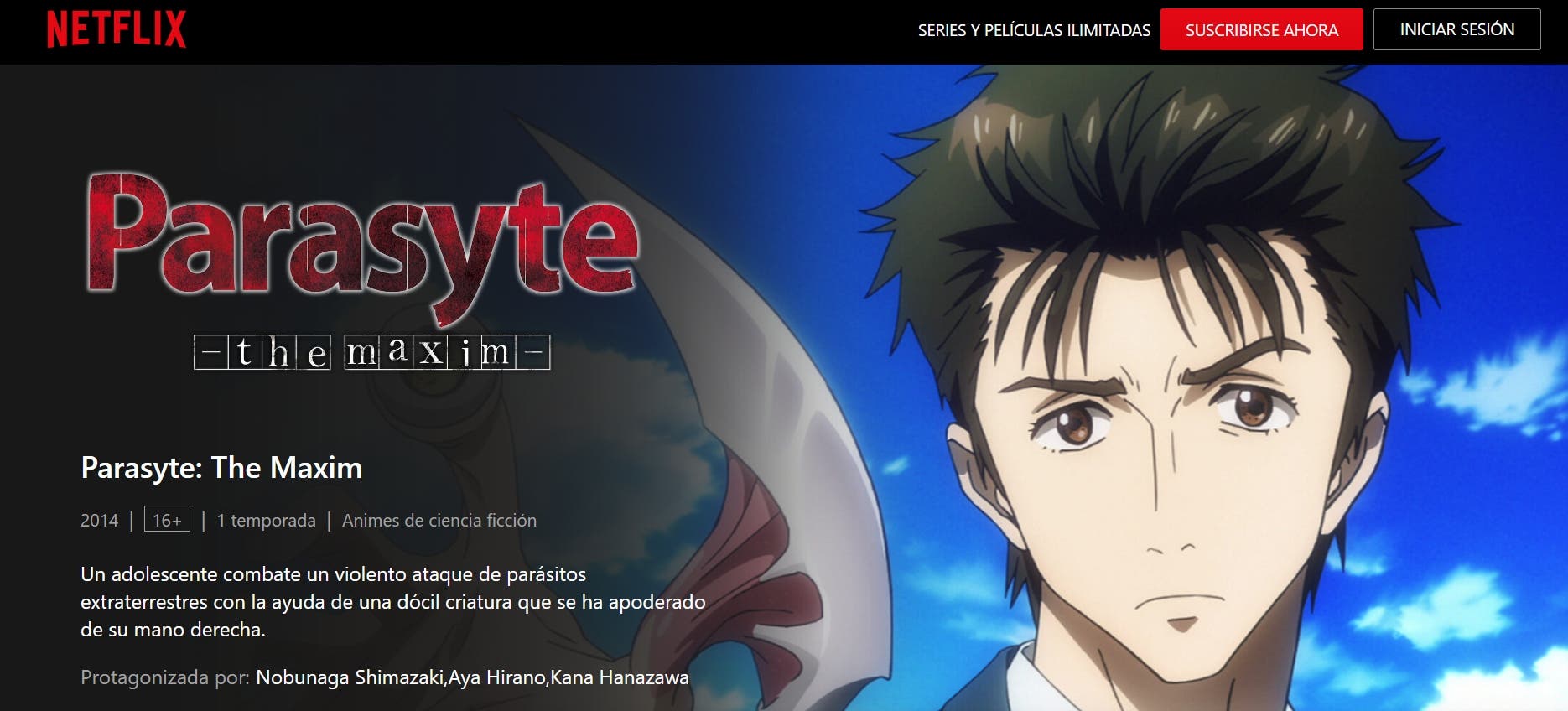 Parasyte (Kiseiju): dónde ver todo el anime al completo
