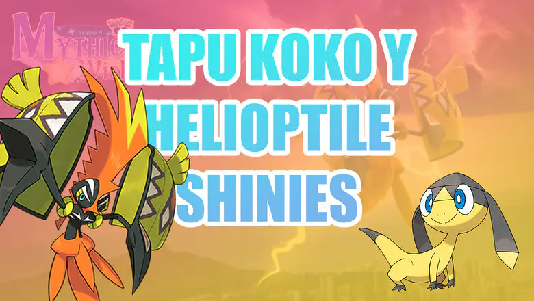 Pokemon GO Tapu Koko y Helioptile portada