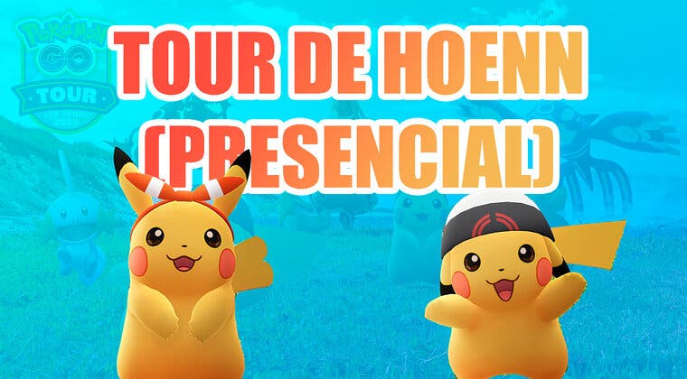 Imagen de Pikachu con Gorros de Aura y Bruno y los Regis se suman al Tour de Hoenn de Pokémon GO