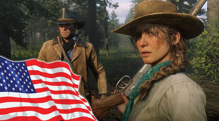 Imagen de Red Dead Redemption 2 guarda un increíble detalle en la bandera de EEUU que pocos notaron