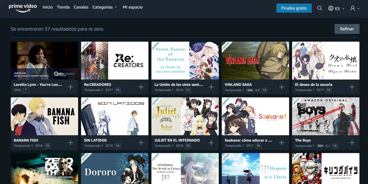 rezero prime video