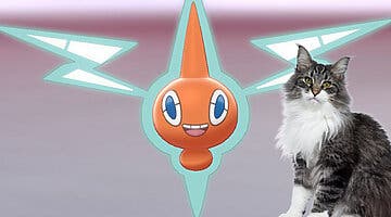 Imagen de Fan de Pokémon diseña un Rotom como si fuese el comedero de gato