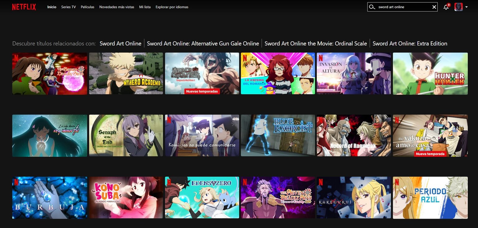 Sword Art Online: Dónde ver el anime completo