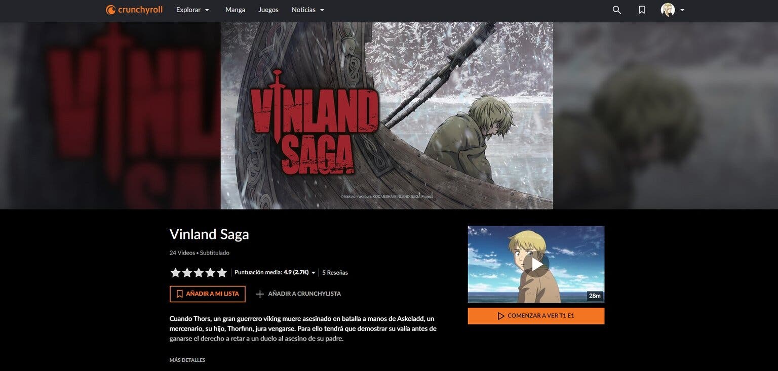 Vinland Saga: Dónde Ver El Anime Al Completo