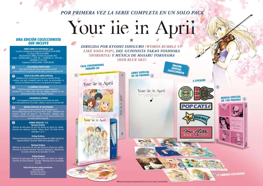 your lie in april edicion coleccionista Your Lie In April Edicion Coleccionista
