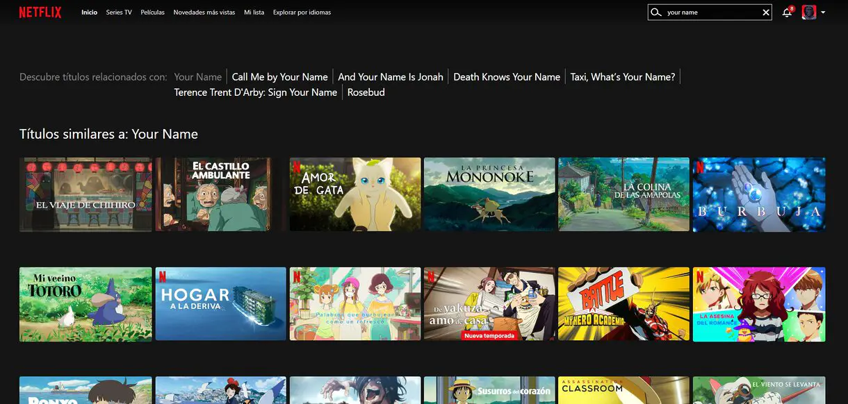 your name netflix