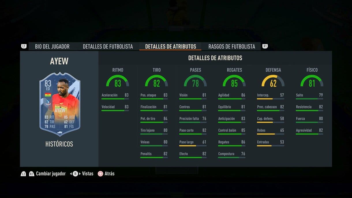 Stats in game Endo Históricos 83 FIFA 23 Ultimate Team