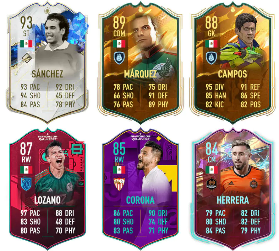 Cartas competitivas o decentes México FIFA 23 Ultimate Team