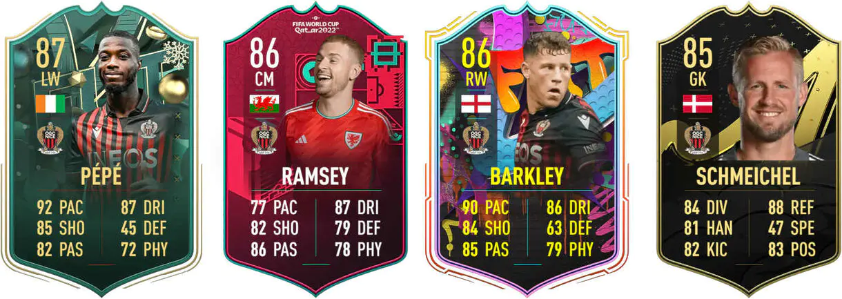 Principales versiones especiales Niza FIFA 23 Ultimate Team