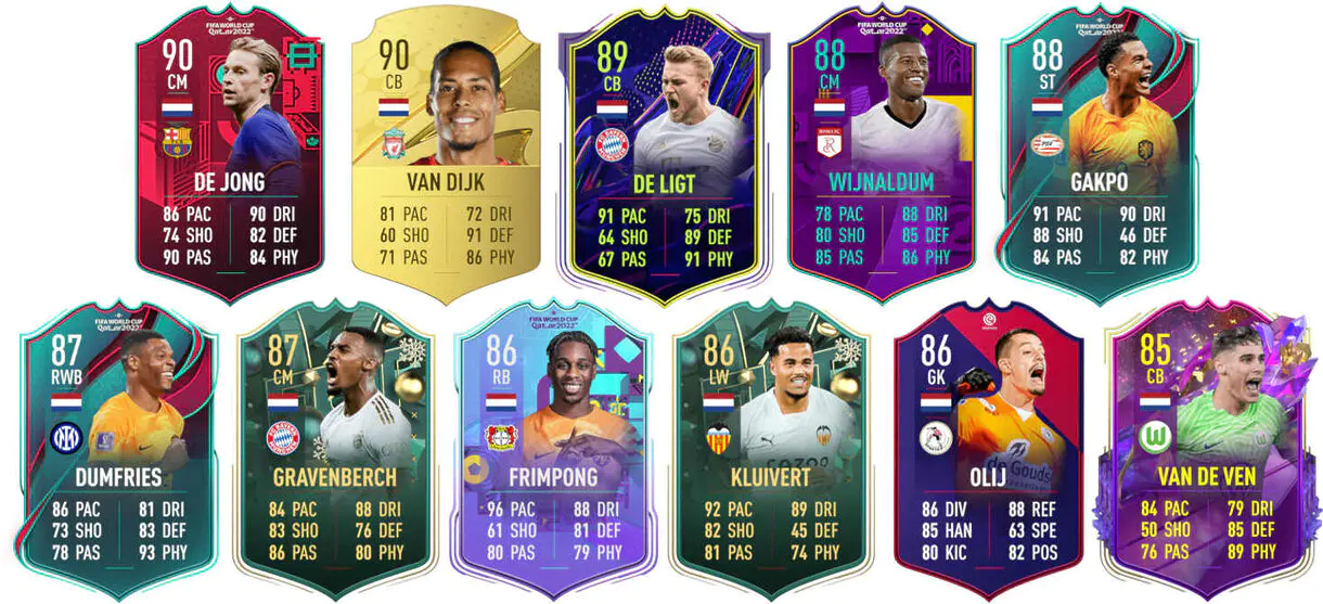 cartas paises bajos timber future stars fifa 23