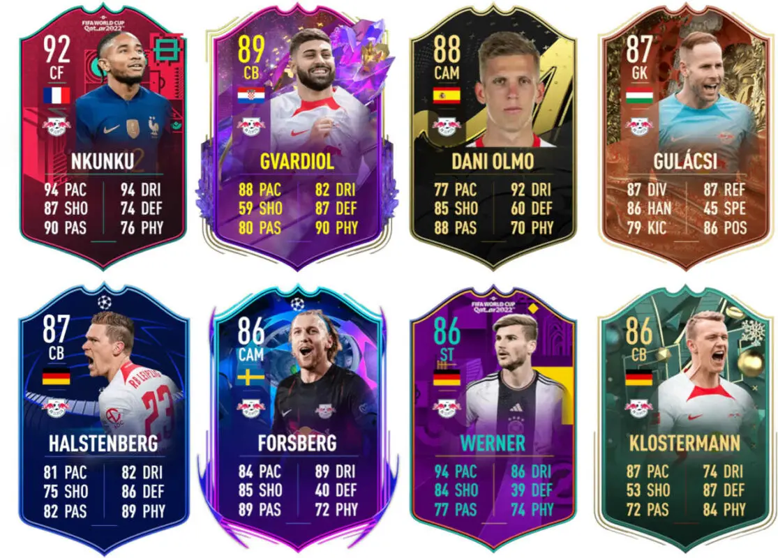 Principales versiones especiales RB Leipzig FIFA 23 Ultimate Team