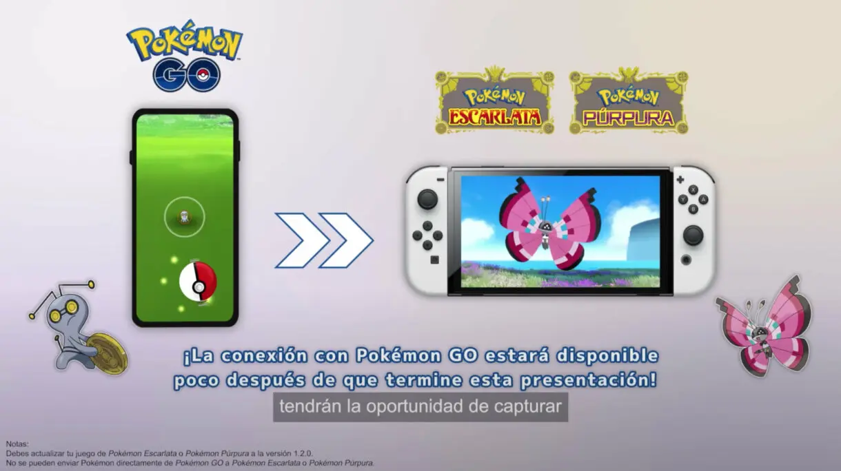 Conexion Pokemon GO Escarlata Purpura