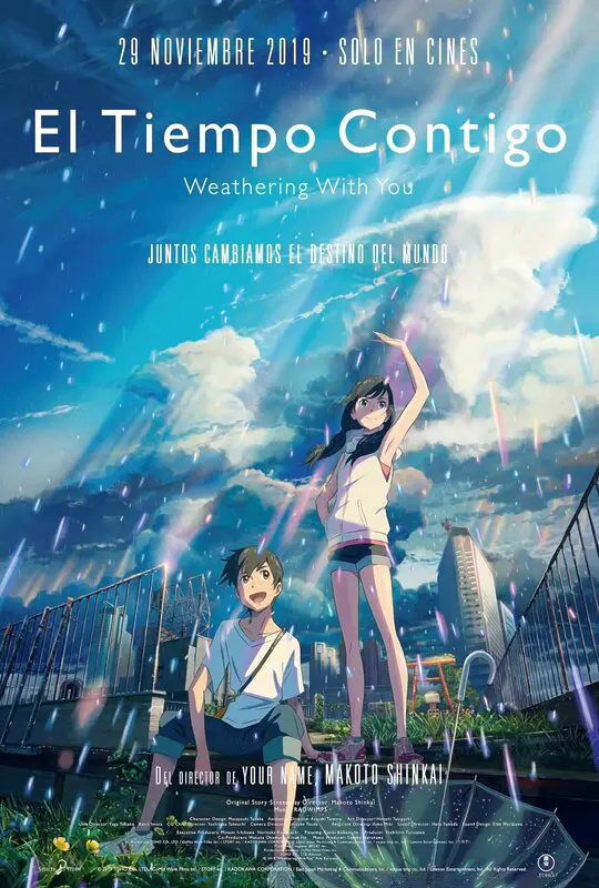 El tiempo contigo Makoto Shinkai poster