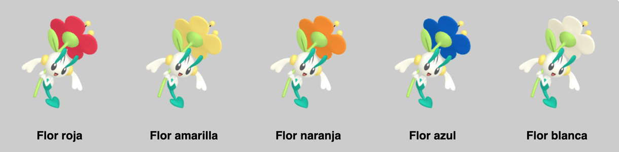 Floette Pokemon colores
