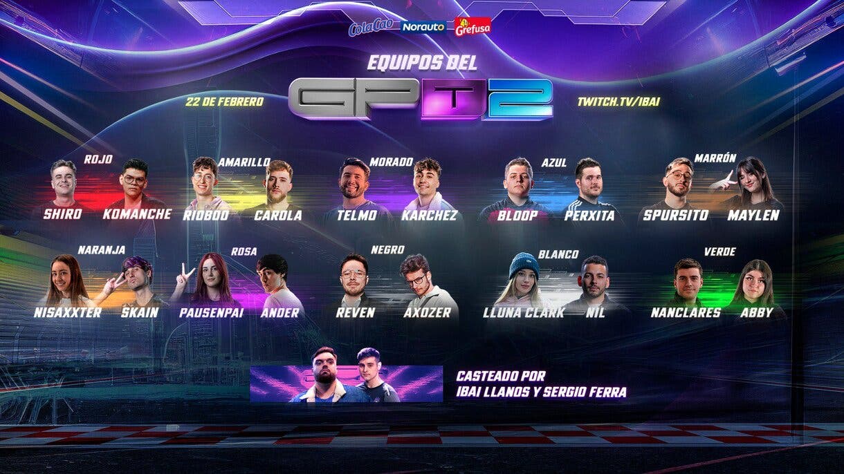 participantes Gran Premio de Twitch 2