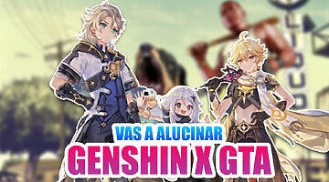 Imagen de Genshin Impact x GTA V: Un fan ha creado pantallas de carga de Genshin Impact inspiradas en GTA