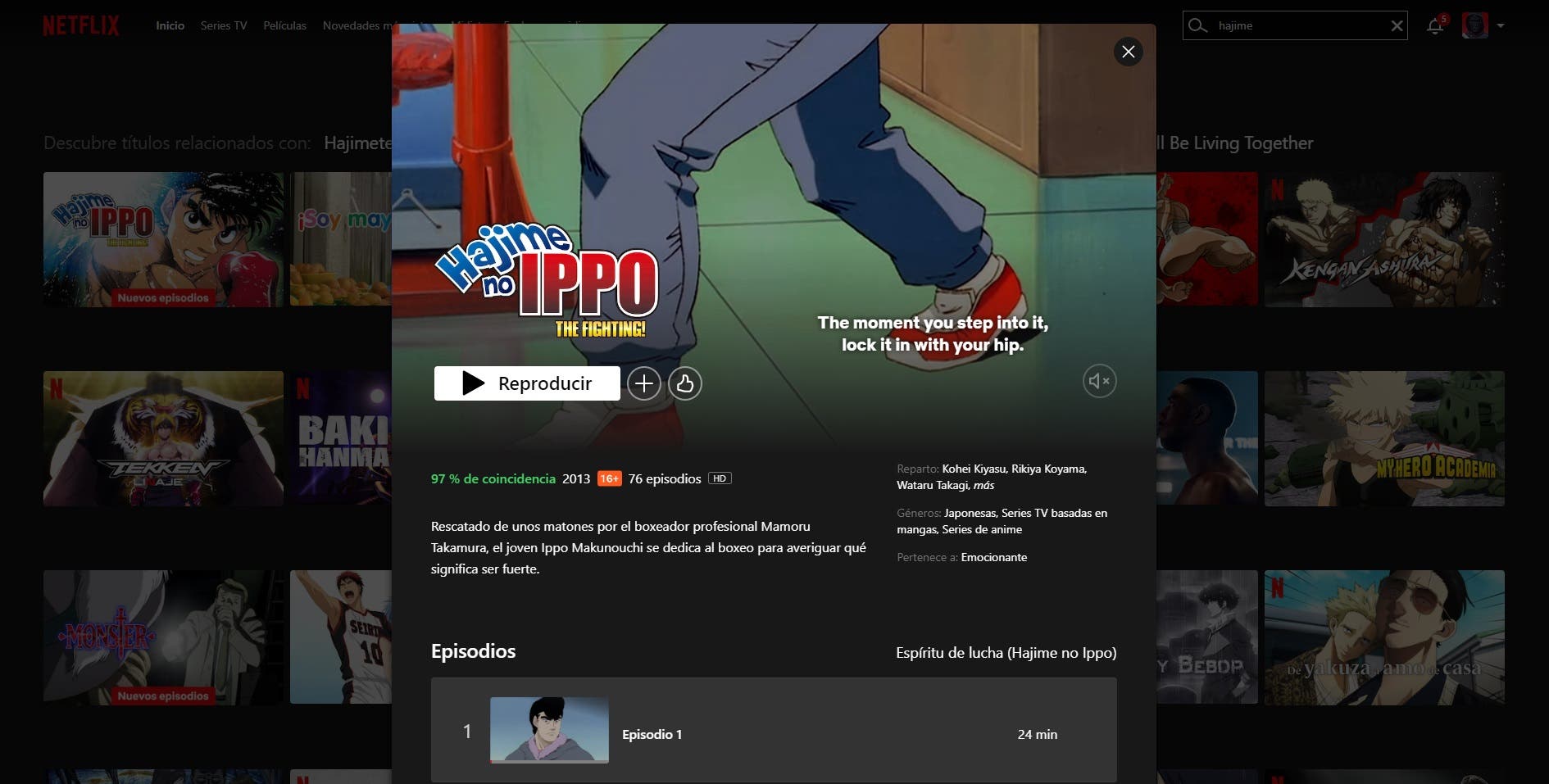 Hajime no Ippo enfin sur Netflix 