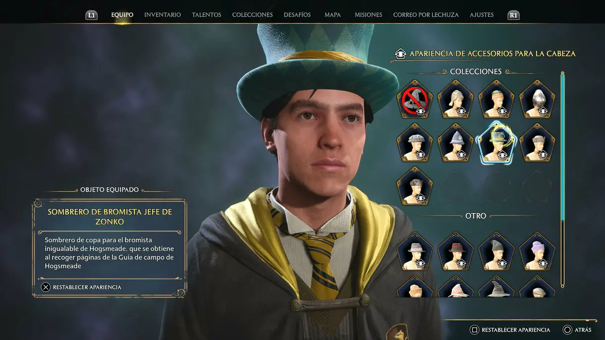 Sombrero de bromista jefe de Zonko de Hogwarts Legacy