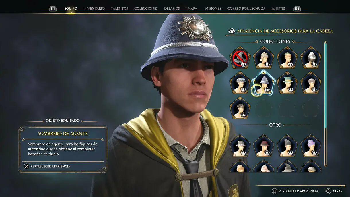 Sombrero de agente de Hogwarts Legacy