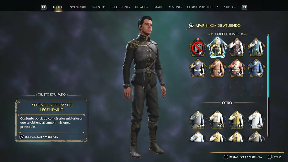 Atuendo reforzado de Hogwarts Legacy