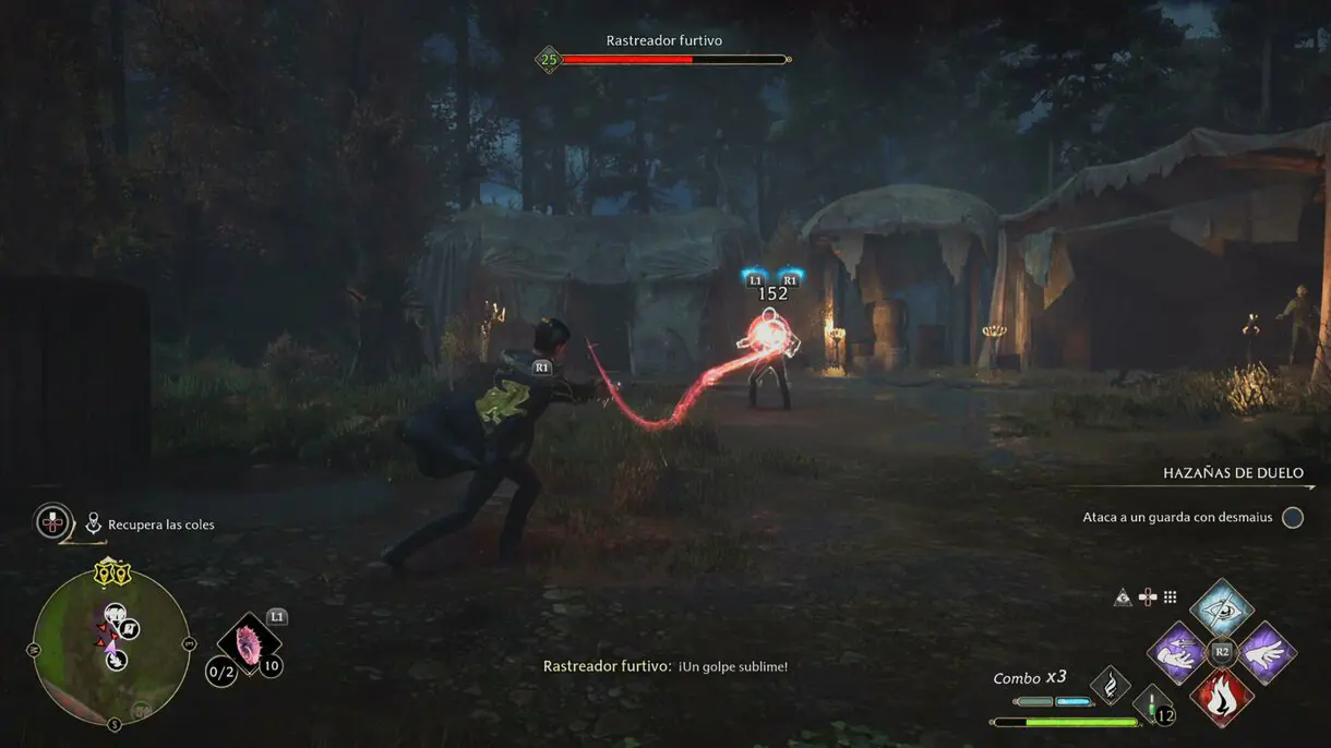Combate en Hogwarts Legacy