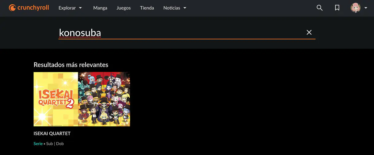 KonoSuba en Crunchyroll