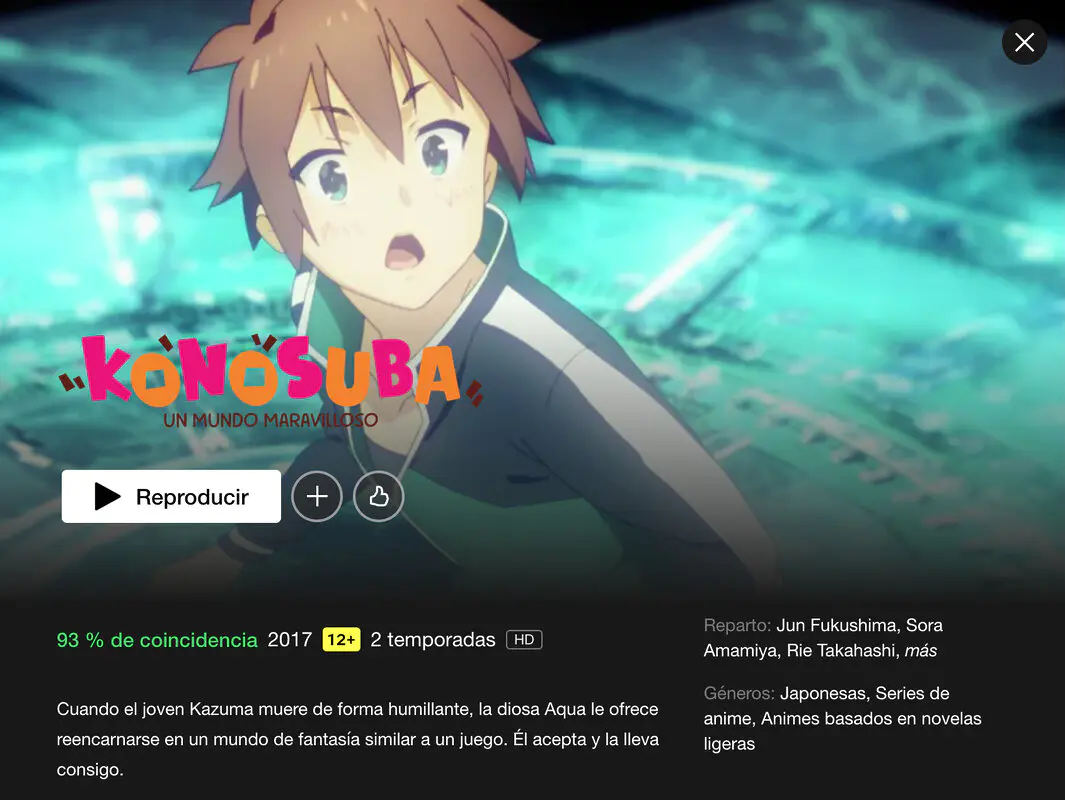KonoSuba en Netflix