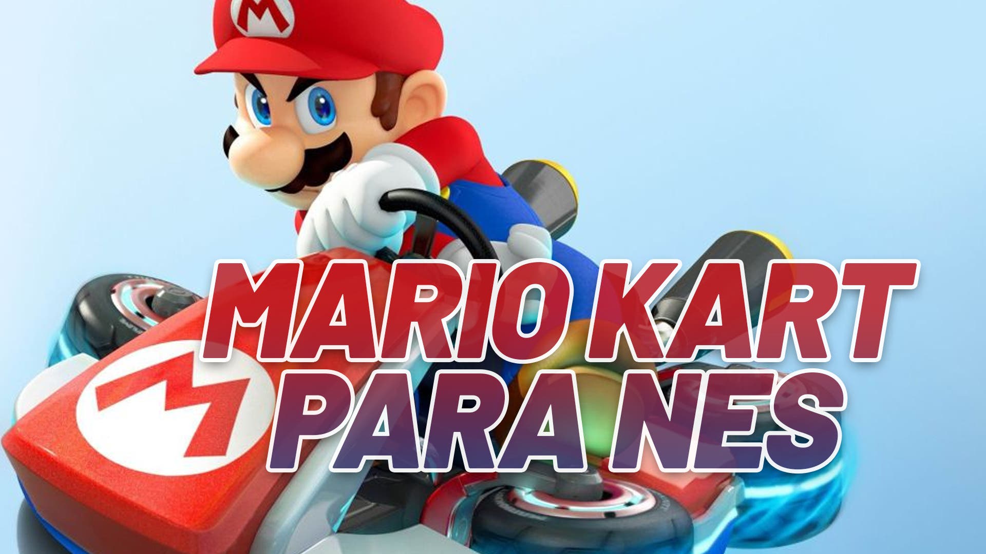 They imagine what a Mario Kart would have been for the NES and the result is impressive