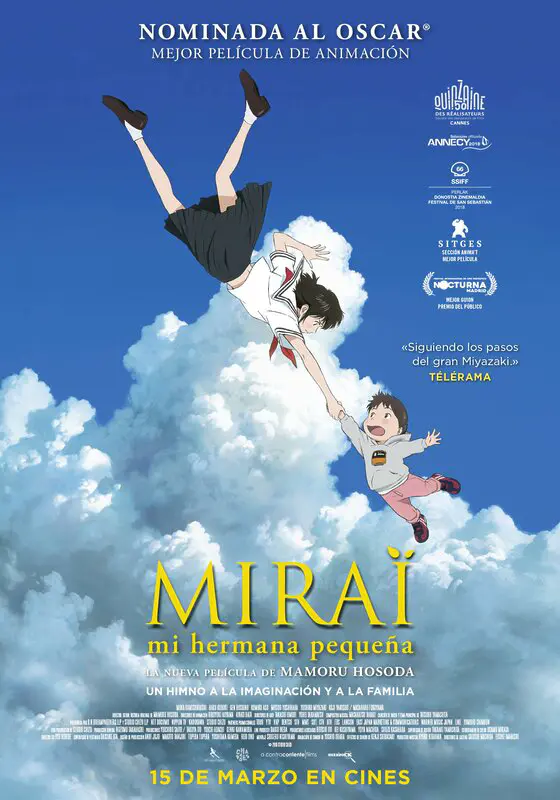 Mirai mi hermana pequeña Mamoru Hosoda poster