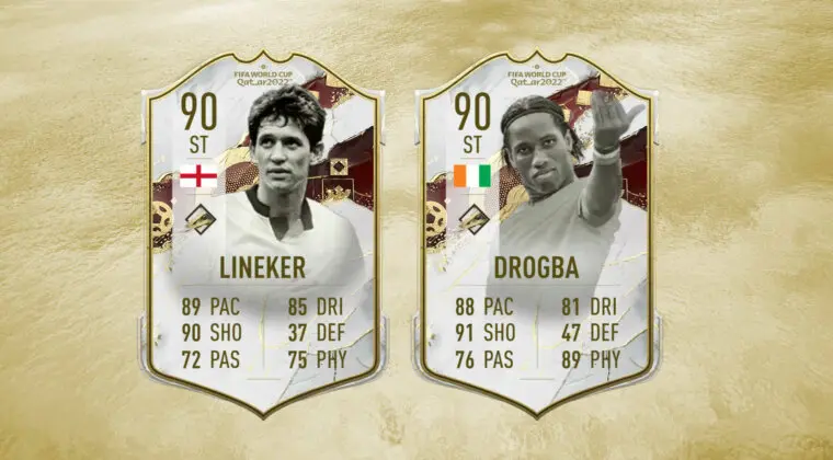 Imagen de FIFA 23: ya disponibles los SBC´s de Drogba y Lineker Iconos de la Copa Mundial