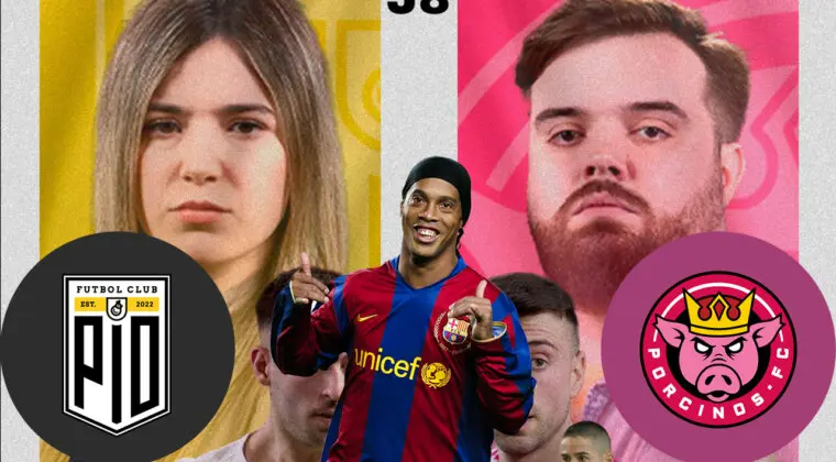 Imagen de Kings League Jornada 8: PIO FC vs Porcinos FC resumen completo, todos los goles y resultado del debut de Ronaldinho