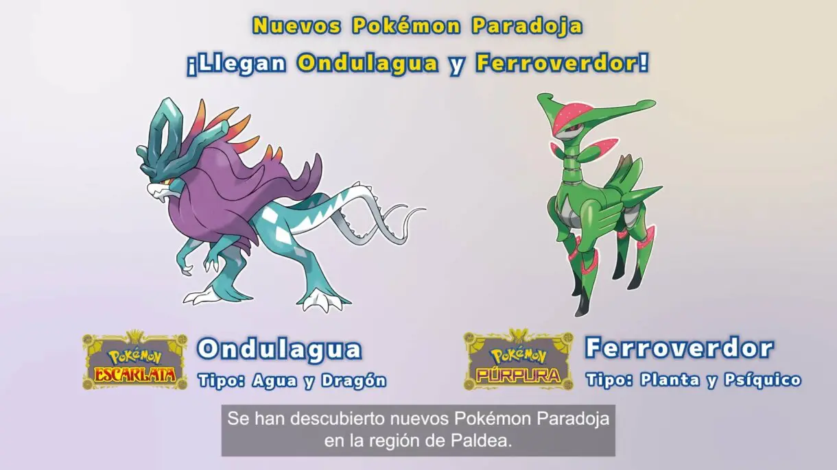 Pokemon Escarlata y Purpura Ondalagua Ferroverdor