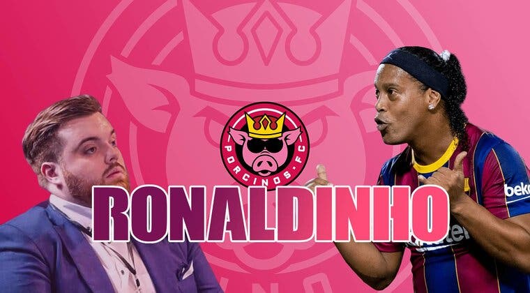 Imagen de Ronaldinho es el nuevo fichaje de Ibai para el Porcinos FC de la Kings League