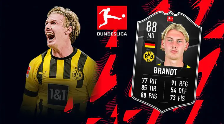 Imagen de FIFA 23: ¿Merece la pena Julian Brandt POTM de la Bundesliga? + Solución del SBC