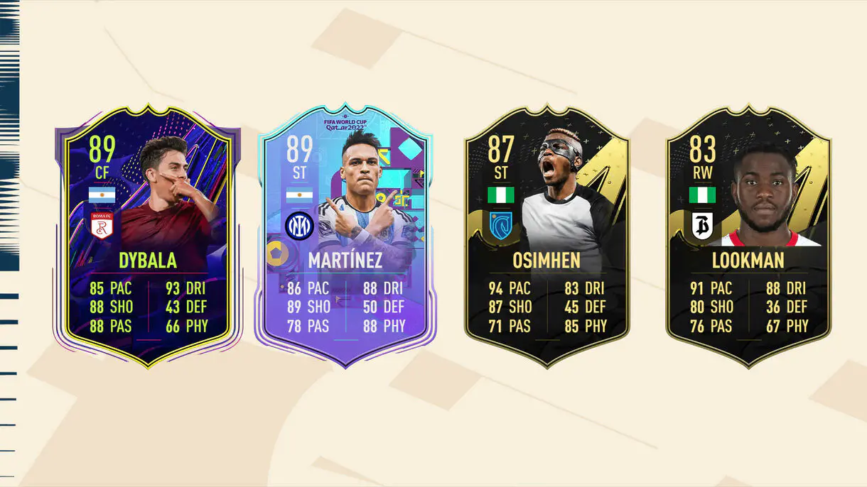 Mejores versiones especiales en FIFA 23 Ultimate Team de los nominados (menos Luis Alberto porque no tiene)