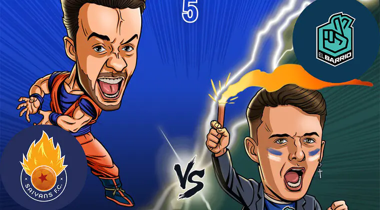 Imagen de Kings League Jornada 5: Saiyans FC vs El Barrio resumen, ganador y vídeo del gol de TheGrefg, primer partido con penalti de presidentes