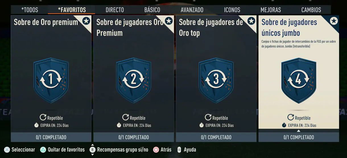 SBC´s para canjear los tokens FGS en FIFA 23 Ultimate Team