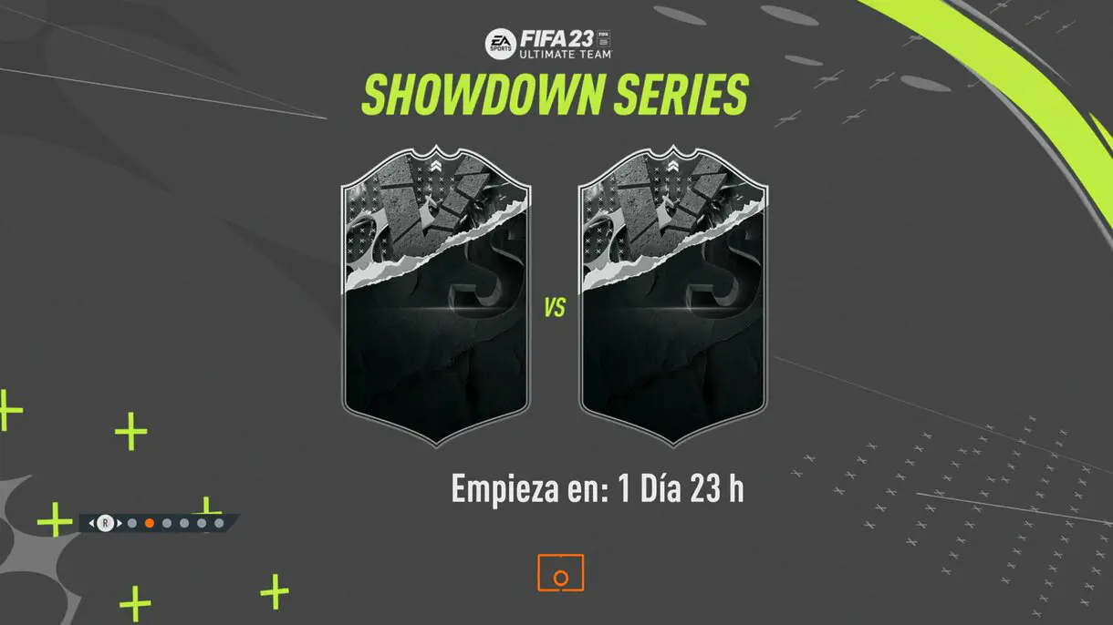 Pantalla de carga FIFA 23 Ultimate Team anunciando Showdown Series