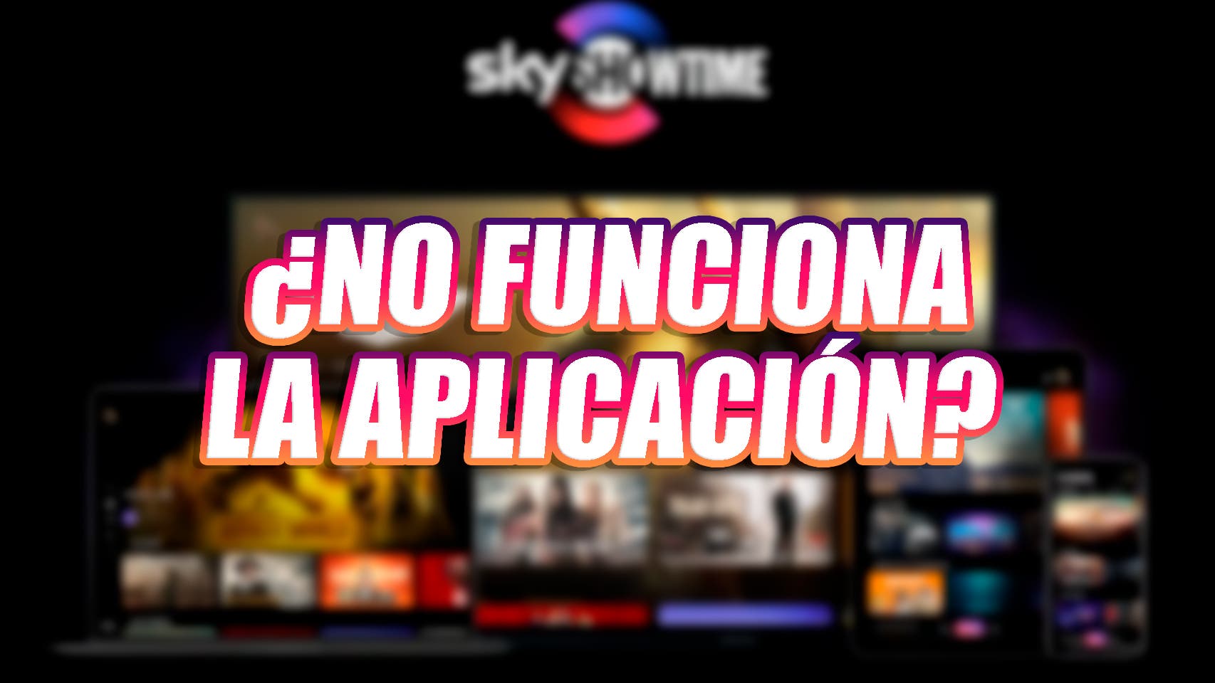 What can I do if the SkyShowtime app is not working?