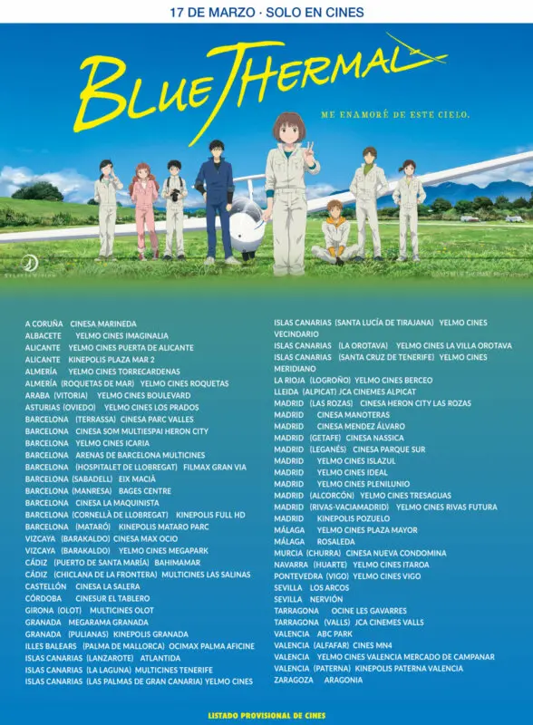 Blue Thermal listado cines