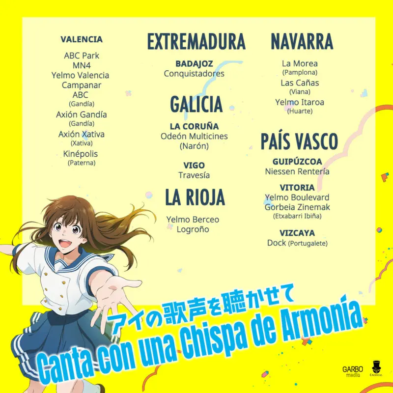 Canta con una chispa de armonia listado de cines 4