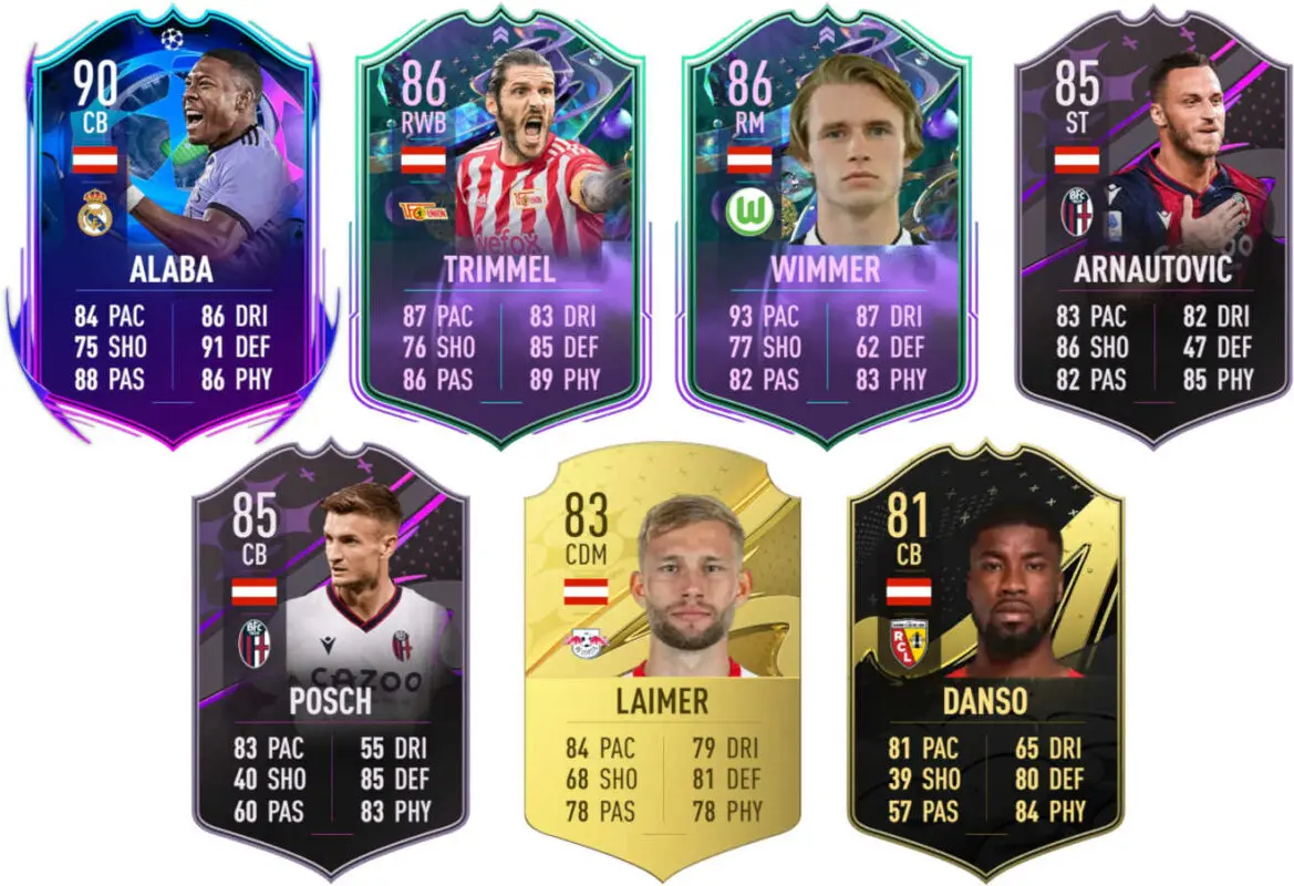 Principales versiones especiales Austria FIFA 23 Ultimate Team