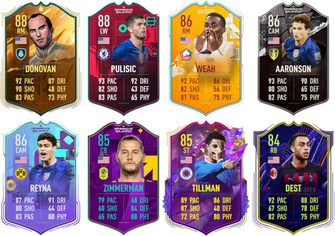 Principales versiones especiales Estados Unidos FIFA 23 Ultimate Team