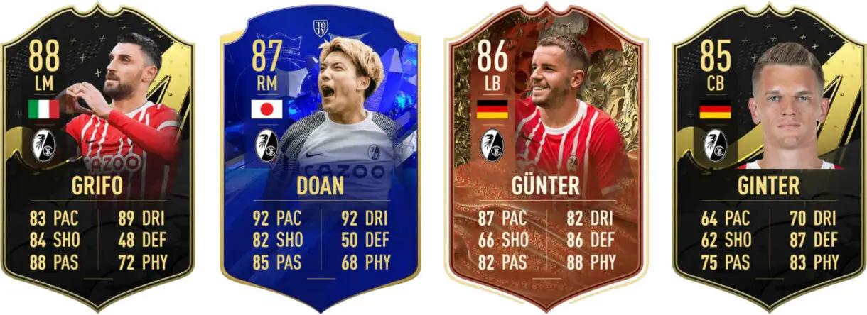 Principales versiones especiales Freiburg FIFA 23 Ultimate Team