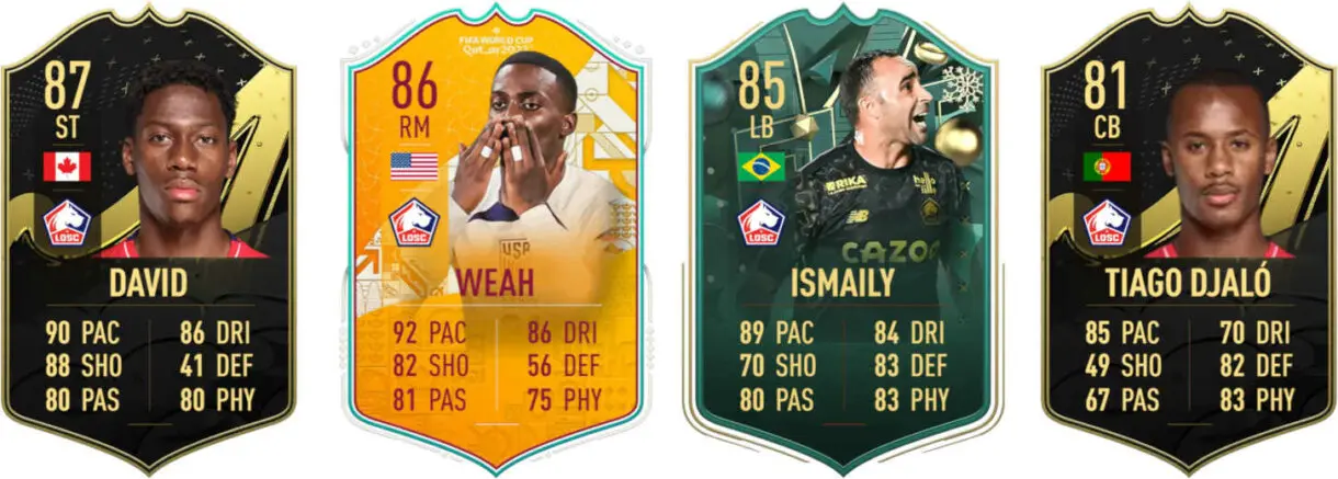 Principales versiones especiales Lille FIFA 23 Ultimate Team